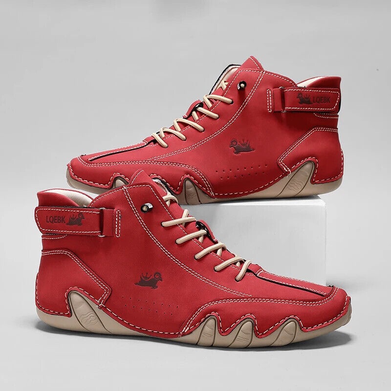 Men'S Shoes No Laces - Leather Casual Shoes Sneakers for Men