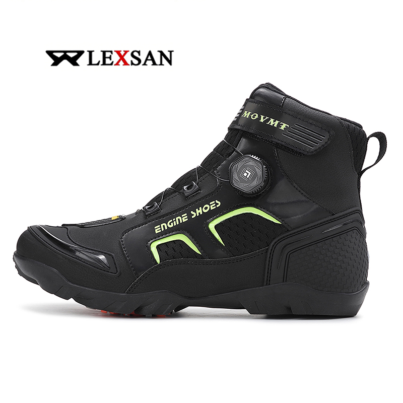 Men'S Shoes No Laces - Lexsan Motorcycle Boots Men Leather Motos