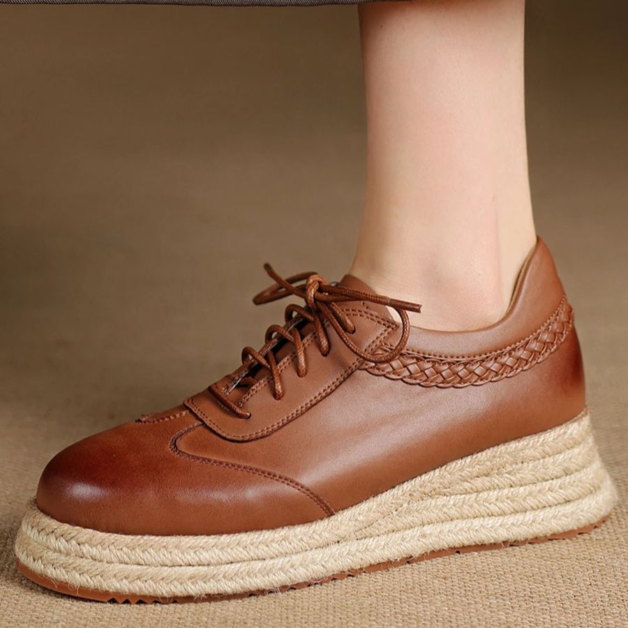 EAGSITY Cow Leather brown oxfo - đánh giá và giá Oxford Brogue Leather