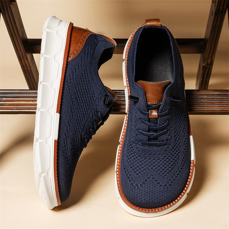 Men Wide Toe Knit Dress Shoes  - đánh giá và giá Men'S Shoes For Wide Feet
