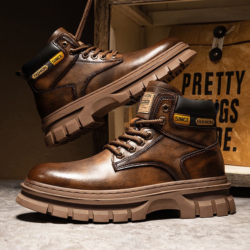 Vintage Men Platform Ankle Boo - đánh giá và giá Men'S Shoes Business Casual