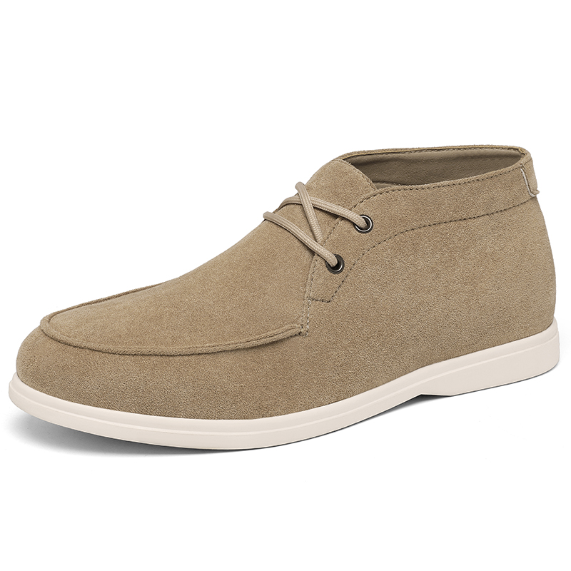 Classic British Style Suede Le - đánh giá và giá Men'S Shoes No Laces