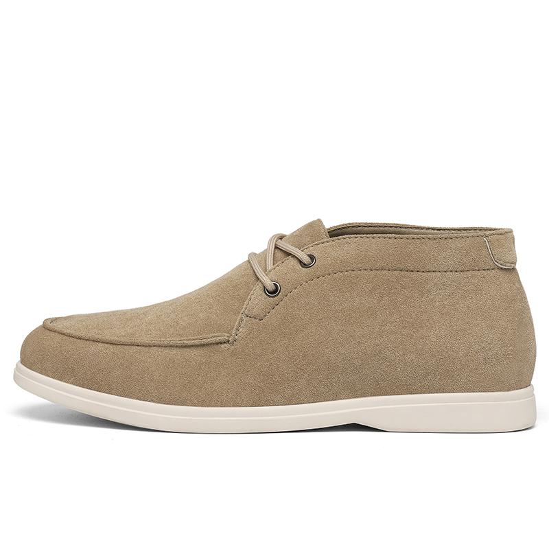 Classic British Style Suede Le - đánh giá và giá Men'S Shoes No Laces