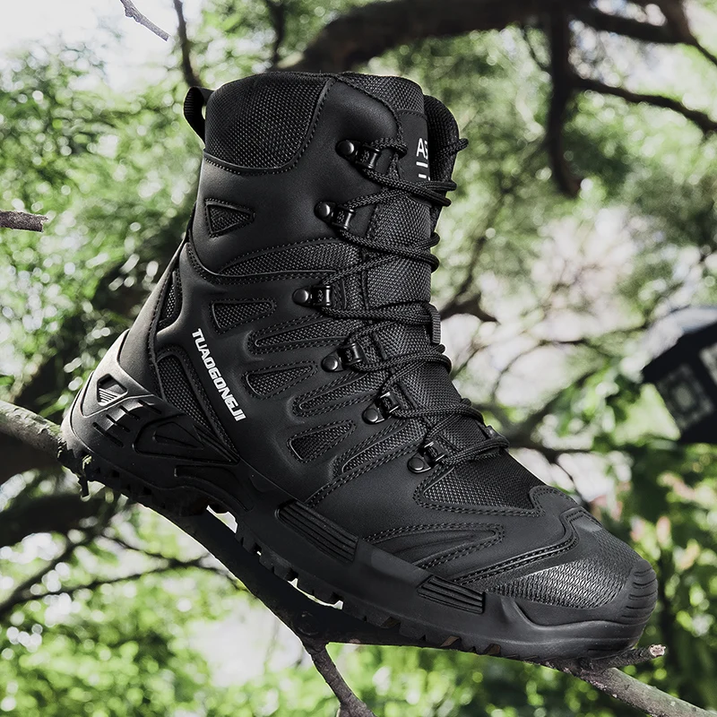 Men's Outdoor Hiking Tactical  - đánh giá và giá Men'S Shoes No Laces