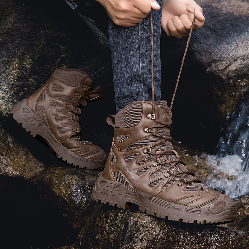 Men's Outdoor Hiking Tactical  - đánh giá và giá Men'S Shoes No Laces
