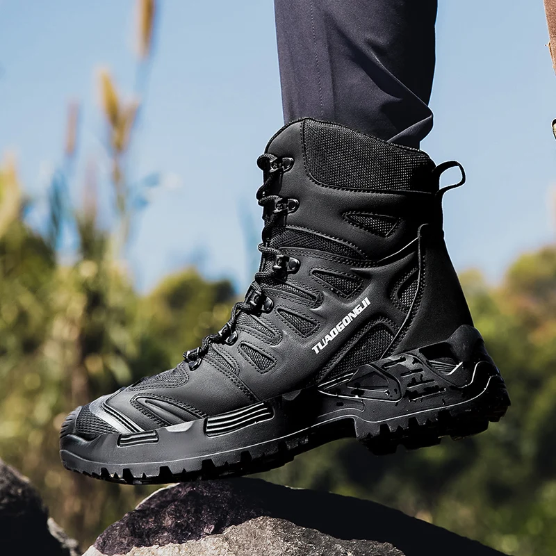 Men's Outdoor Hiking Tactical  - đánh giá và giá Men'S Shoes No Laces